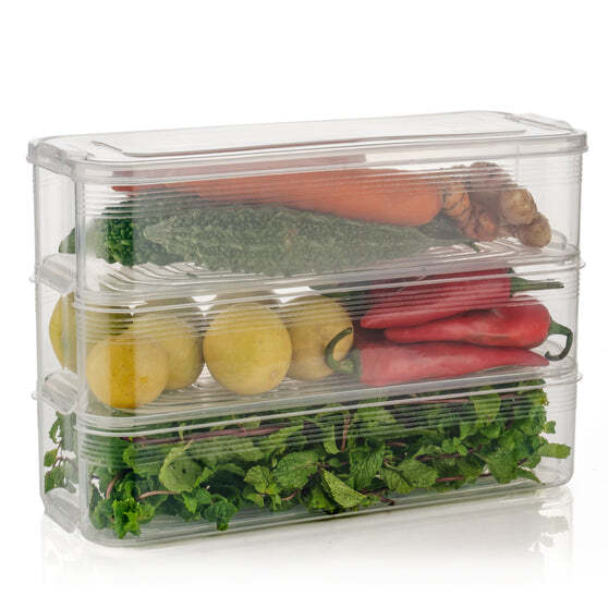 3 Fridge Storage Container, Fridge Organizer 5595