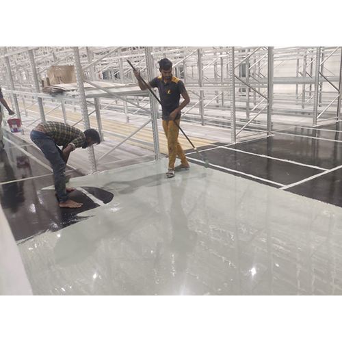 Pu Crete With Yellow Marking Flooring - Durable Pu Material, Customized Sizing, Natural Color Finish | Normal Water Absorption, Anti-aging Features