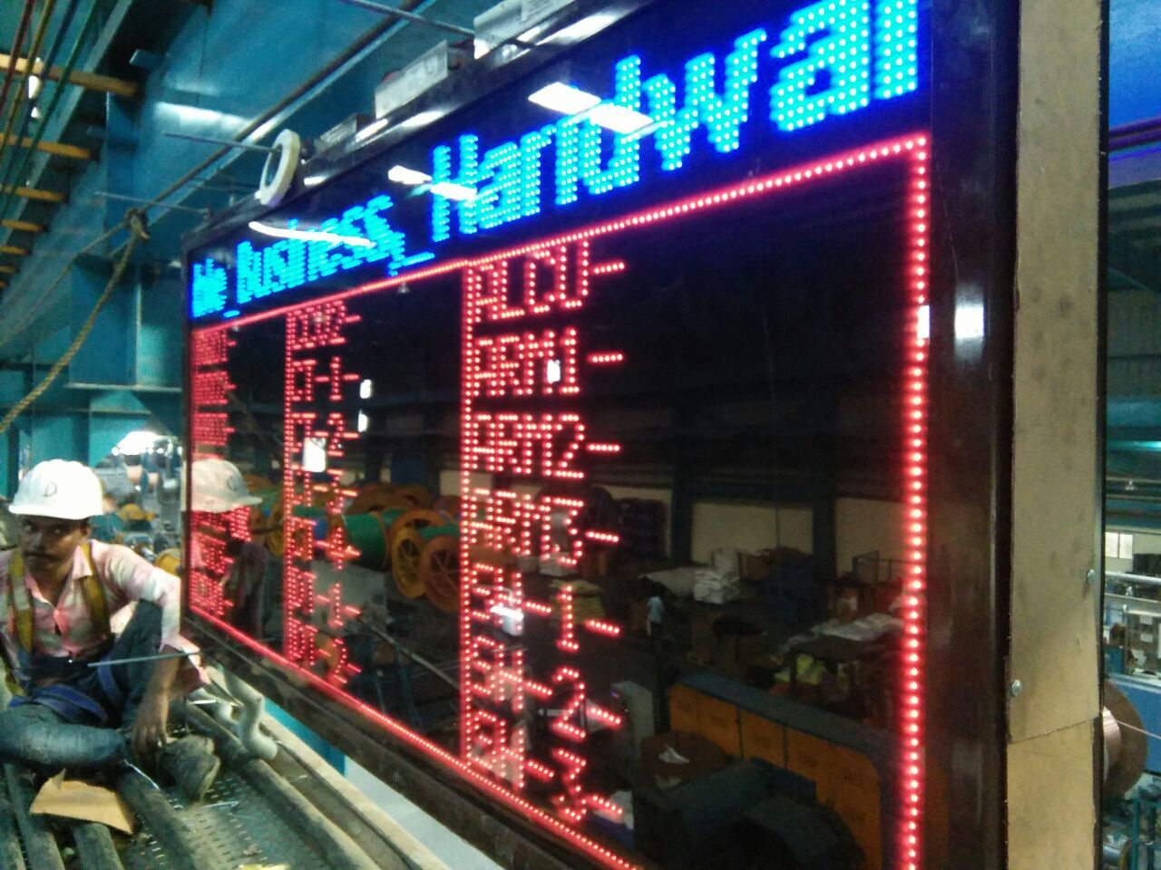 Production Displays Application: Industrial & Commercial