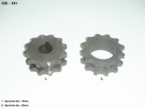 Stainless Steel Sprocket - 16-32mm Size, Silver Color | Polished Surface Finish, High Strength, Excellent Corrosion Resistance