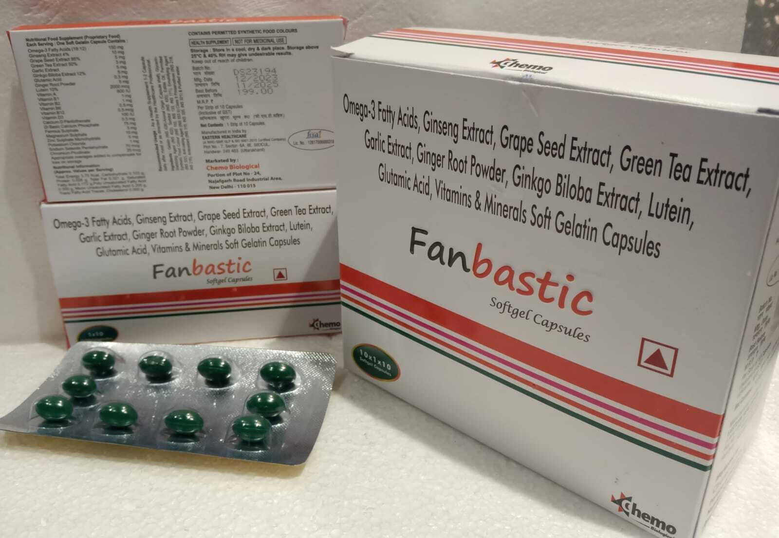 Omega-3 Fatty Acid, Ginkgo Biloba, Ginseng, Vitamins, Grape Seed Extracts