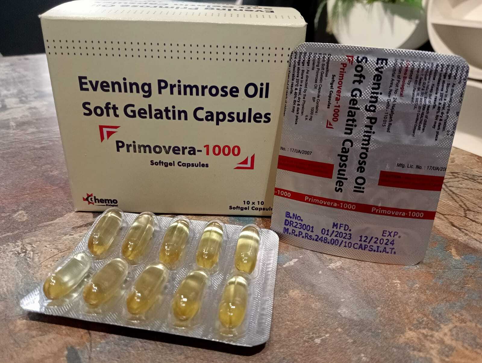 Evening Primrose Soft Gelatin Capsules 1000mg