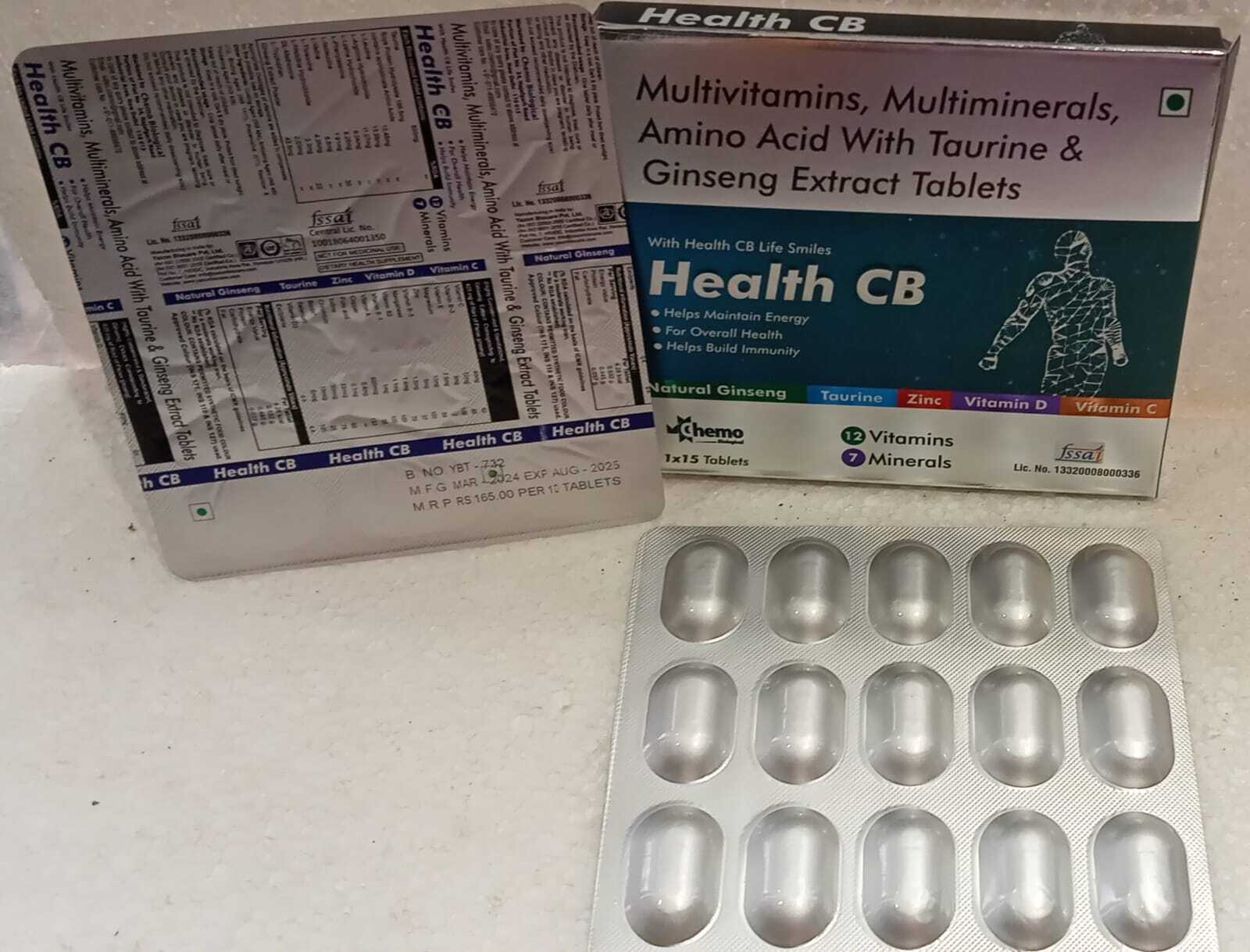 Multivitamin + Multimineral + Amino Acids With Taurine & Ginseng Extract Tablets