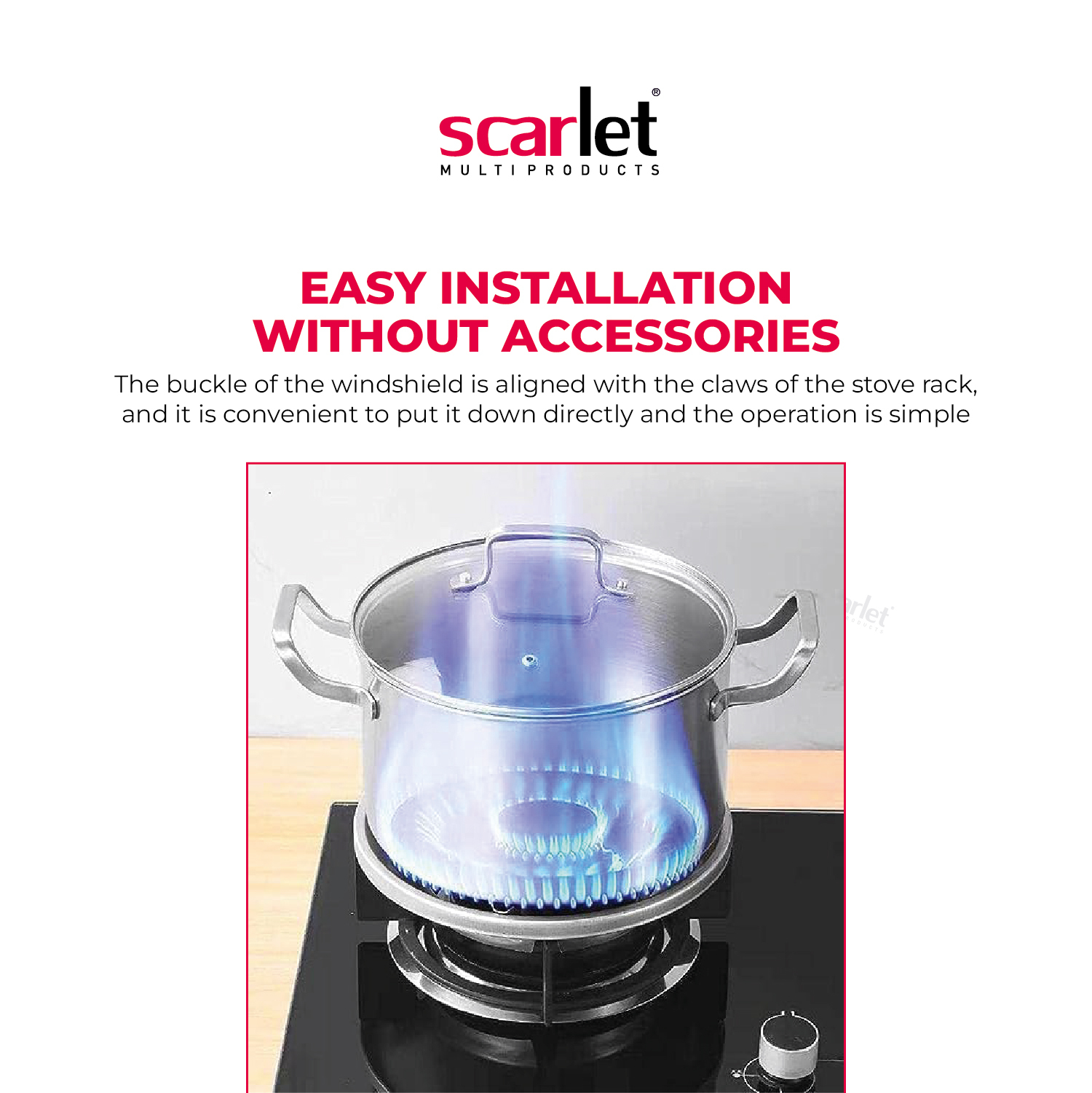 Gas Stove Burner Stand - Color: Black