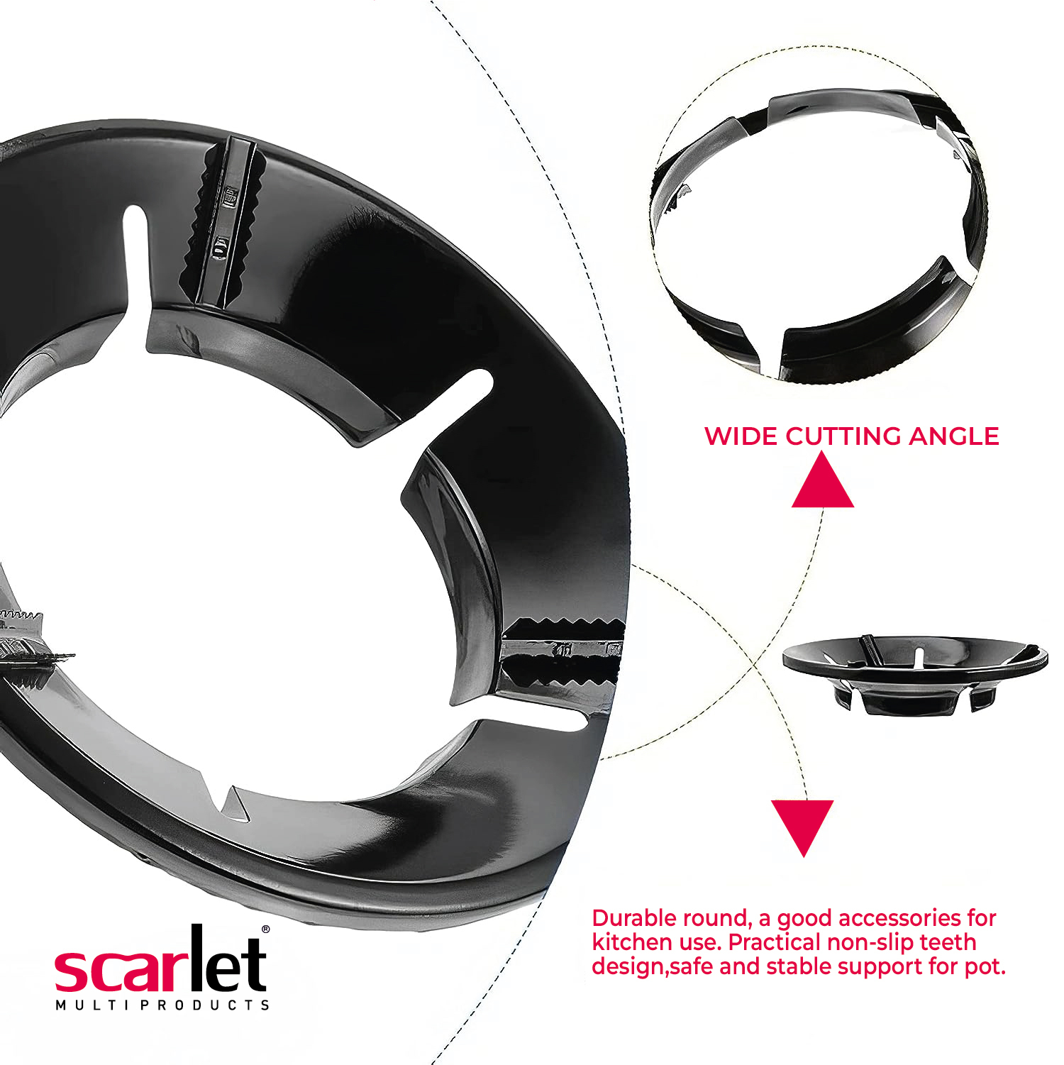 Gas Stove Burner Stand - Color: Black