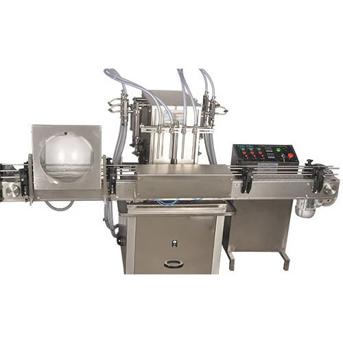 Automatic Volumetric Liquid Filling Machine - Stainless Steel Material, 220-240 Voltage | High Performance, Electric Drive Type, Automatic Grade, Human Machine Interface Control System