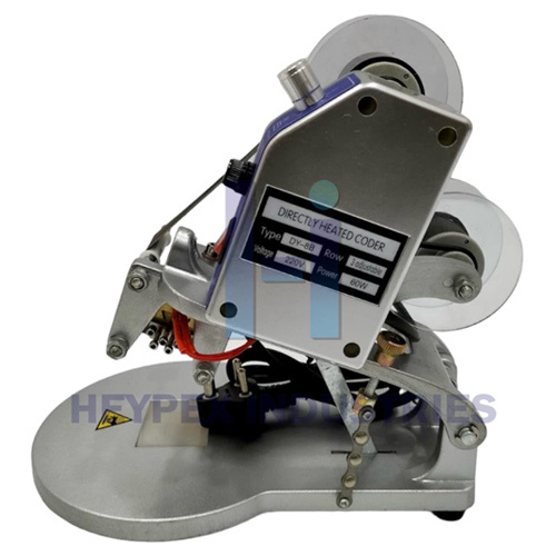 Dy 8 Manual Coding Machine - 150 Watt Power, Silver Finish, 7 Kilograms Weight, New Condition, 1 Year Warranty