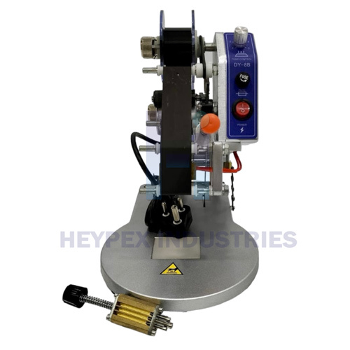 Dy 8 Manual Coding Machine - 150 Watt Power, Silver Finish, 7 Kilograms Weight, New Condition, 1 Year Warranty