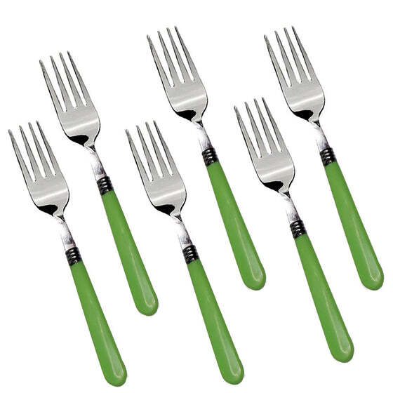 Stainless Steel Forks With Comfortable Grip Dining Fork Set Of 6 Pcs