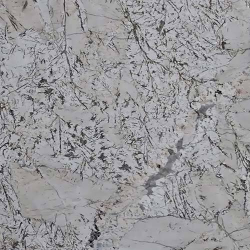 Bianco White Granite - Polished, Different Sizes | White with Light Grey & Black Speckles, Durable for High-Traffic Flooring Applications