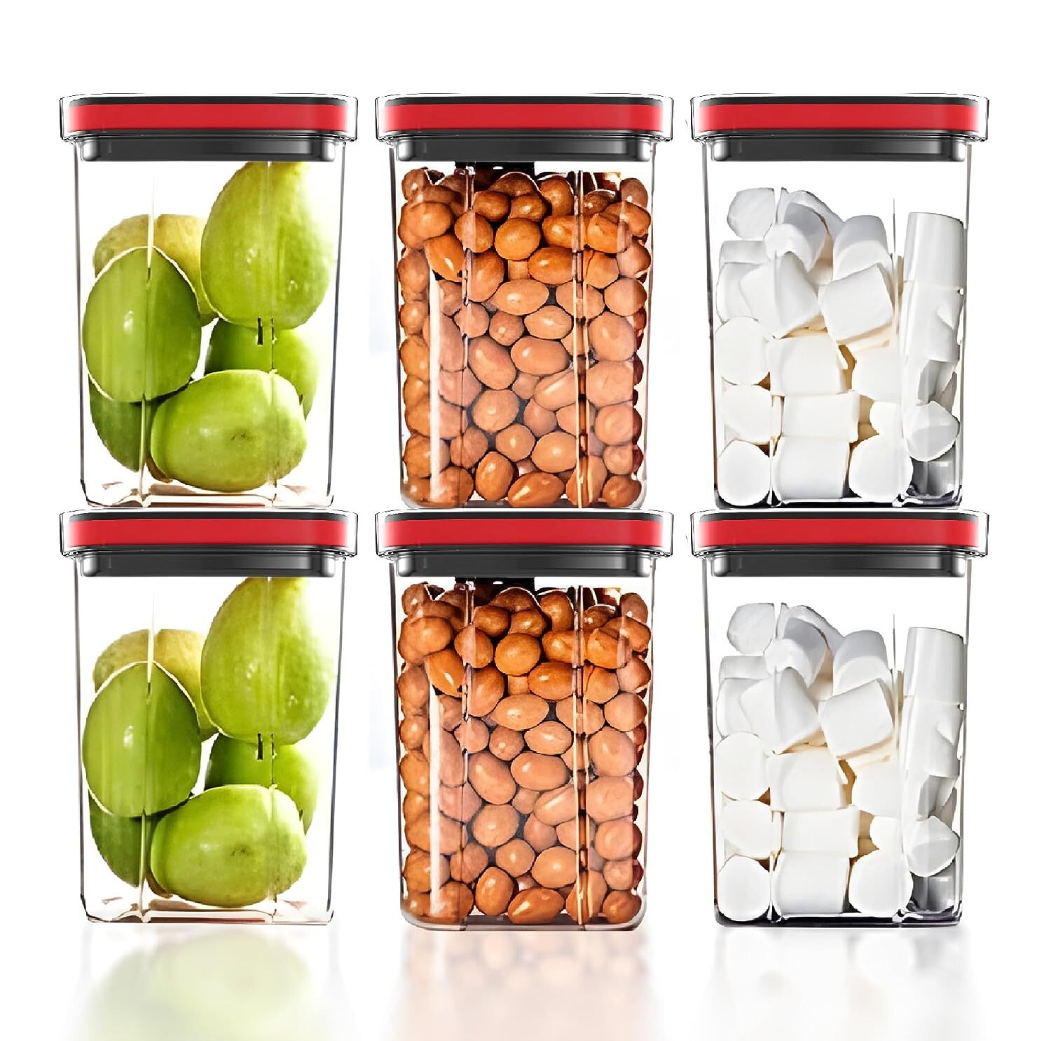 Twist-locking Airtight Food Storage Kitchen Container Set - Capacity: 1.2 Liters Liter/day