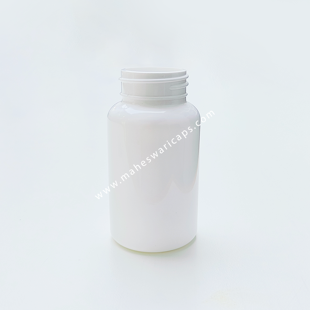 Pet Tablet Container 150ml With 38mm Screw Cap - Pet Material, Round Shape, Available In Black, White, Amber, Green, Transparent Colors | Eco-friendly, Food-safe, Custom Logo Option