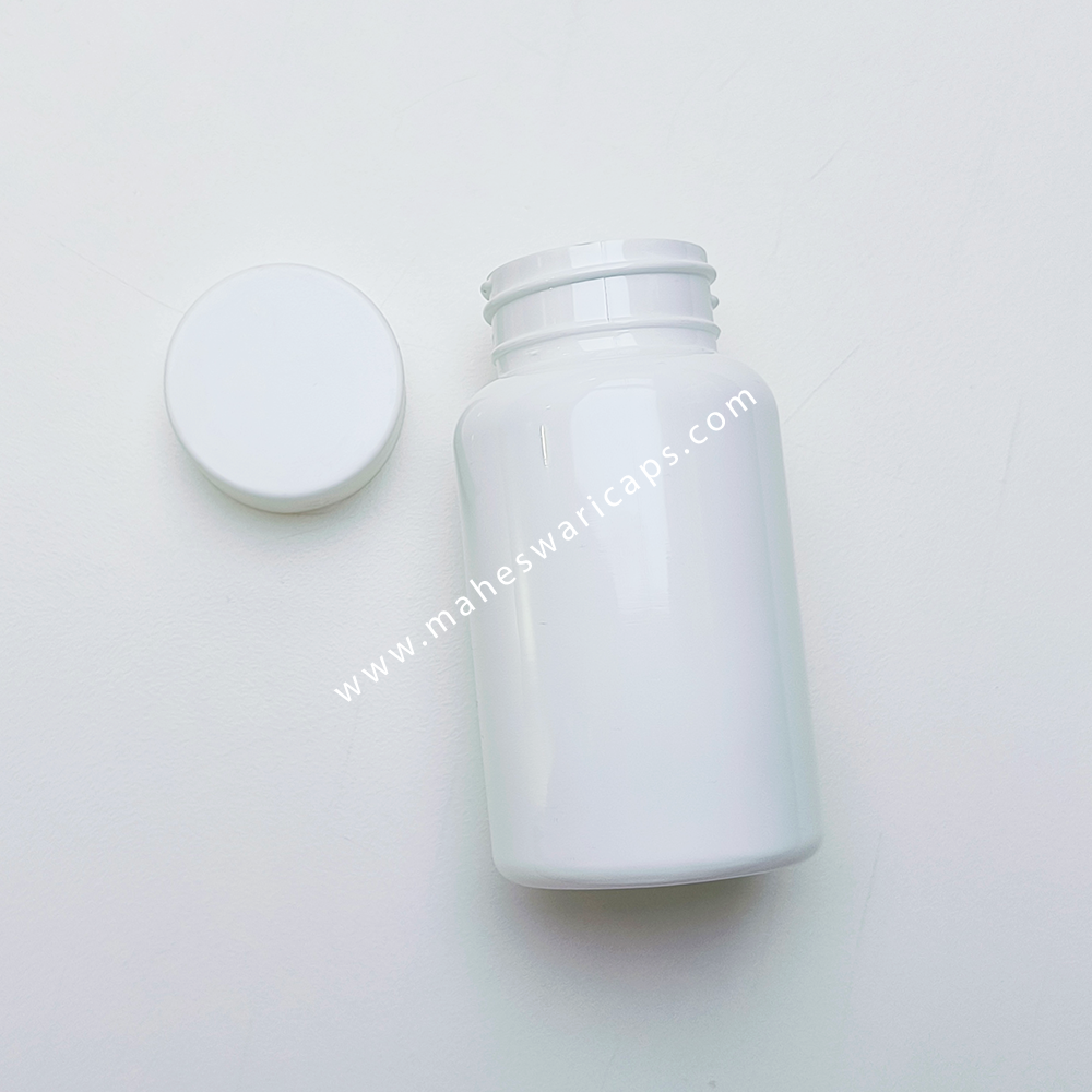 Pet Tablet Container 150ml With 38mm Screw Cap - Pet Material, Round Shape, Available In Black, White, Amber, Green, Transparent Colors | Eco-friendly, Food-safe, Custom Logo Option
