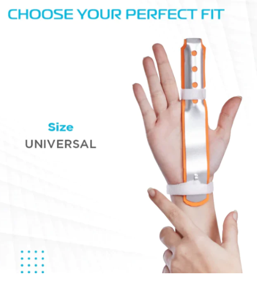 Finger Splint - Universal Fit For Metacarpal Fracture And Finger Deformity | Durable, Supports Finger Rehabilitation, 1-year Warranty