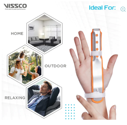 Finger Splint - Universal Fit For Metacarpal Fracture And Finger Deformity | Durable, Supports Finger Rehabilitation, 1-year Warranty