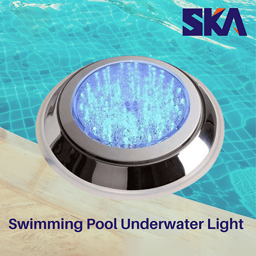 Swimming Pool Underwater Light - High-Quality PVC, Round Shape, White and Silver Color | Electric Powered, Durable Design with Reliable Warranty