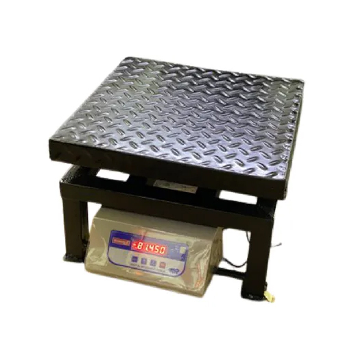Iron Heavy Duty Platform Scale - 750x750 mm, 300 kg Capacity | LCD Display, Electric Power, Durable Steel Build, 10 g Accuracy