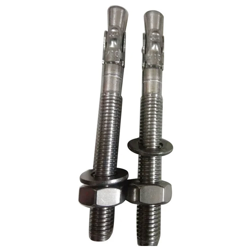 MS Anchor Fastener - Steel Material, Various Sizes Available, Silver Color | Suitable for Industrial Applications