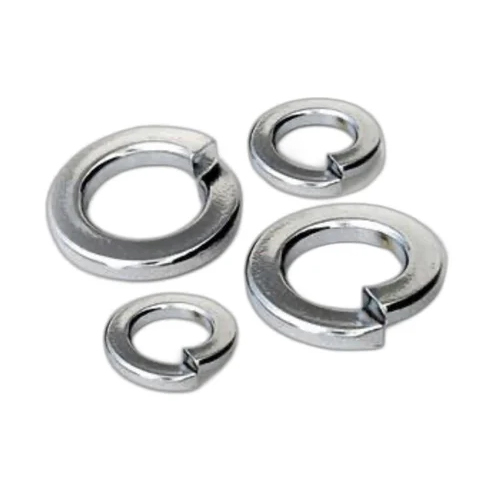SS Single Coil Spring Washer - Stainless Steel, Different Sizes, Silver Color, Round Shape | High Corrosion Resistance, Vibration Prevention
