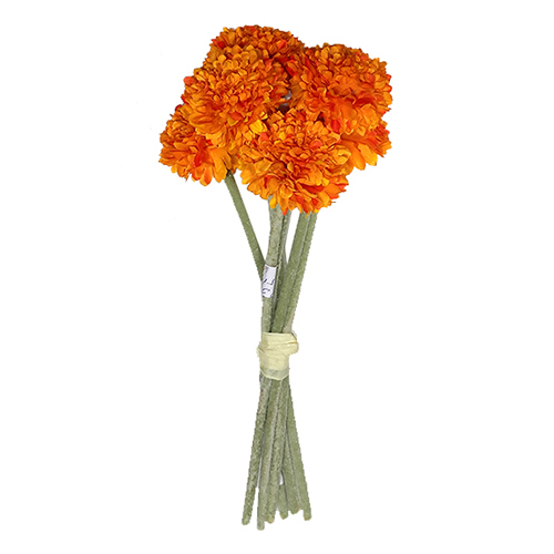 Durable 28Cm Artificial Mum Flower With 6 Head