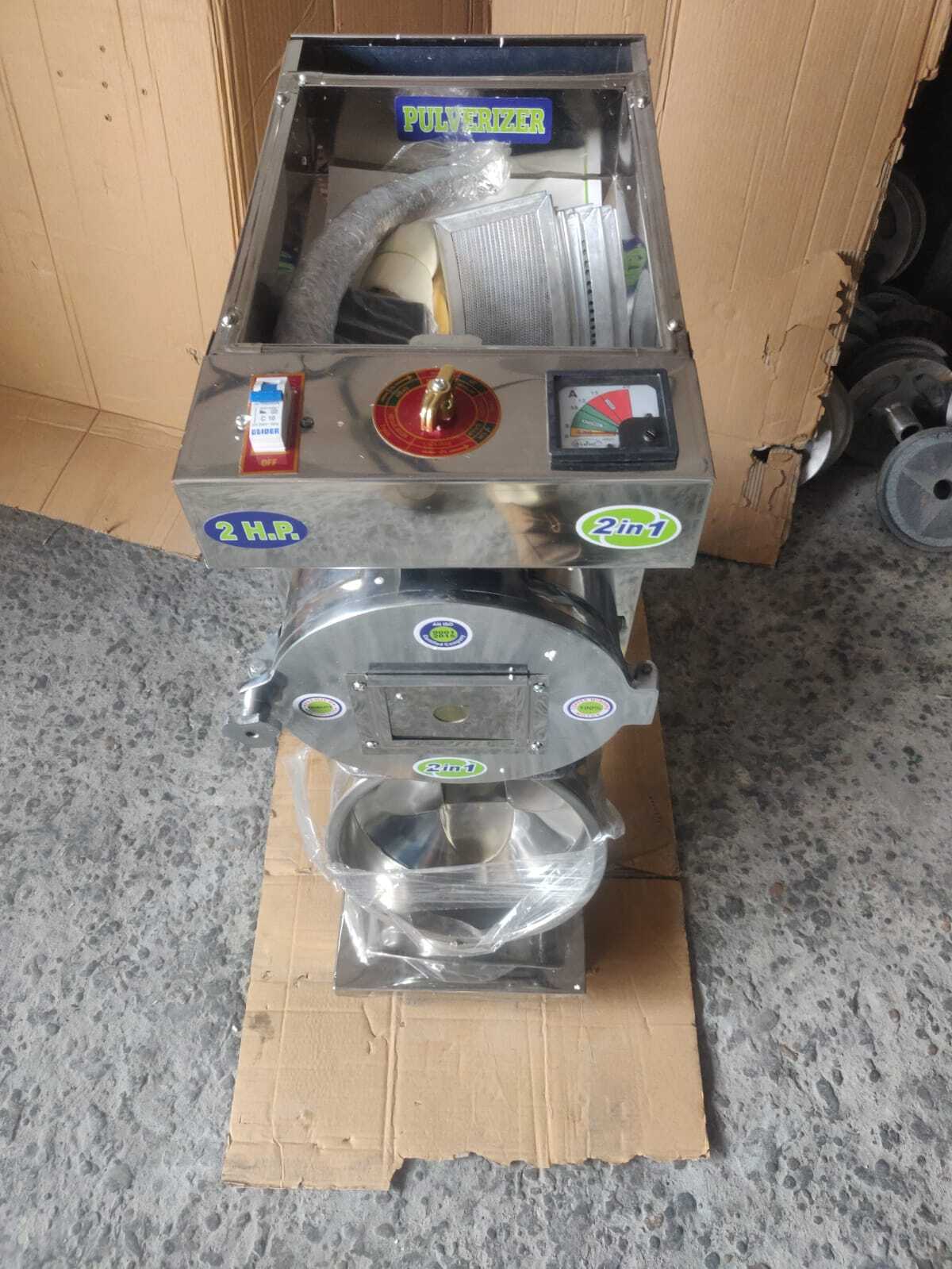 3 Hp Ss Pulverizer - Stainless Steel, 3 Hp Motor | Smooth Performance, Dust-free Operation, Easy Cleaning & Maintenance