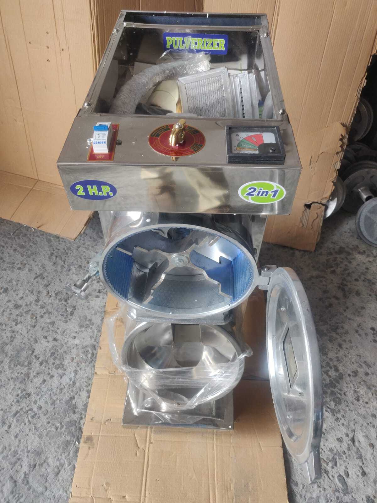 3 Hp Ss Pulverizer - Stainless Steel, 3 Hp Motor | Smooth Performance, Dust-free Operation, Easy Cleaning & Maintenance