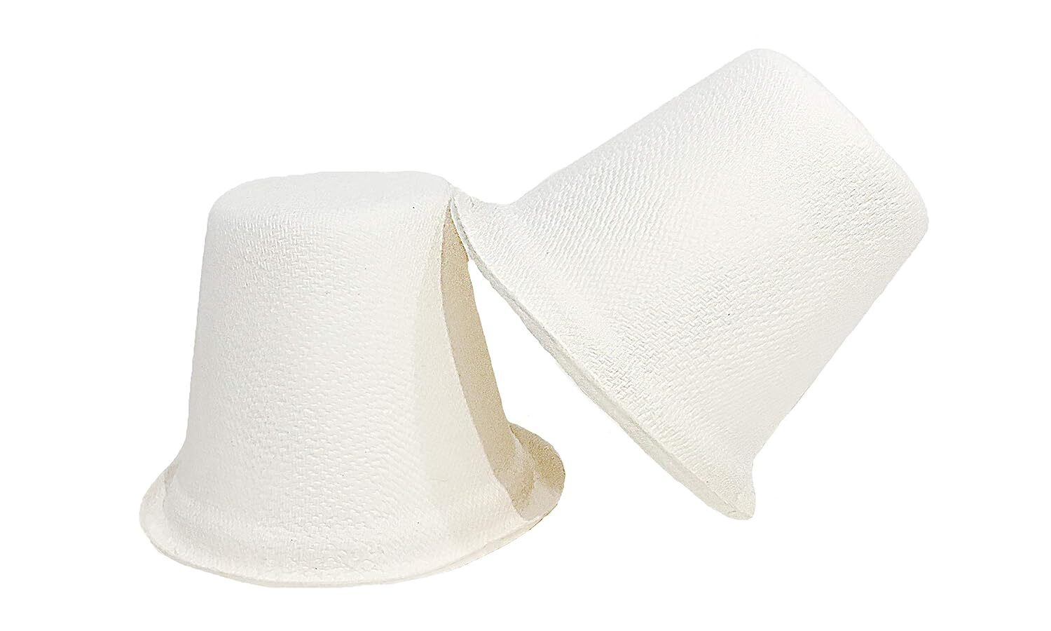 Compostable Cup - 250ml Natural Bagasse, Eco-friendly Biodegradable White Cup For Hot & Cold Beverages