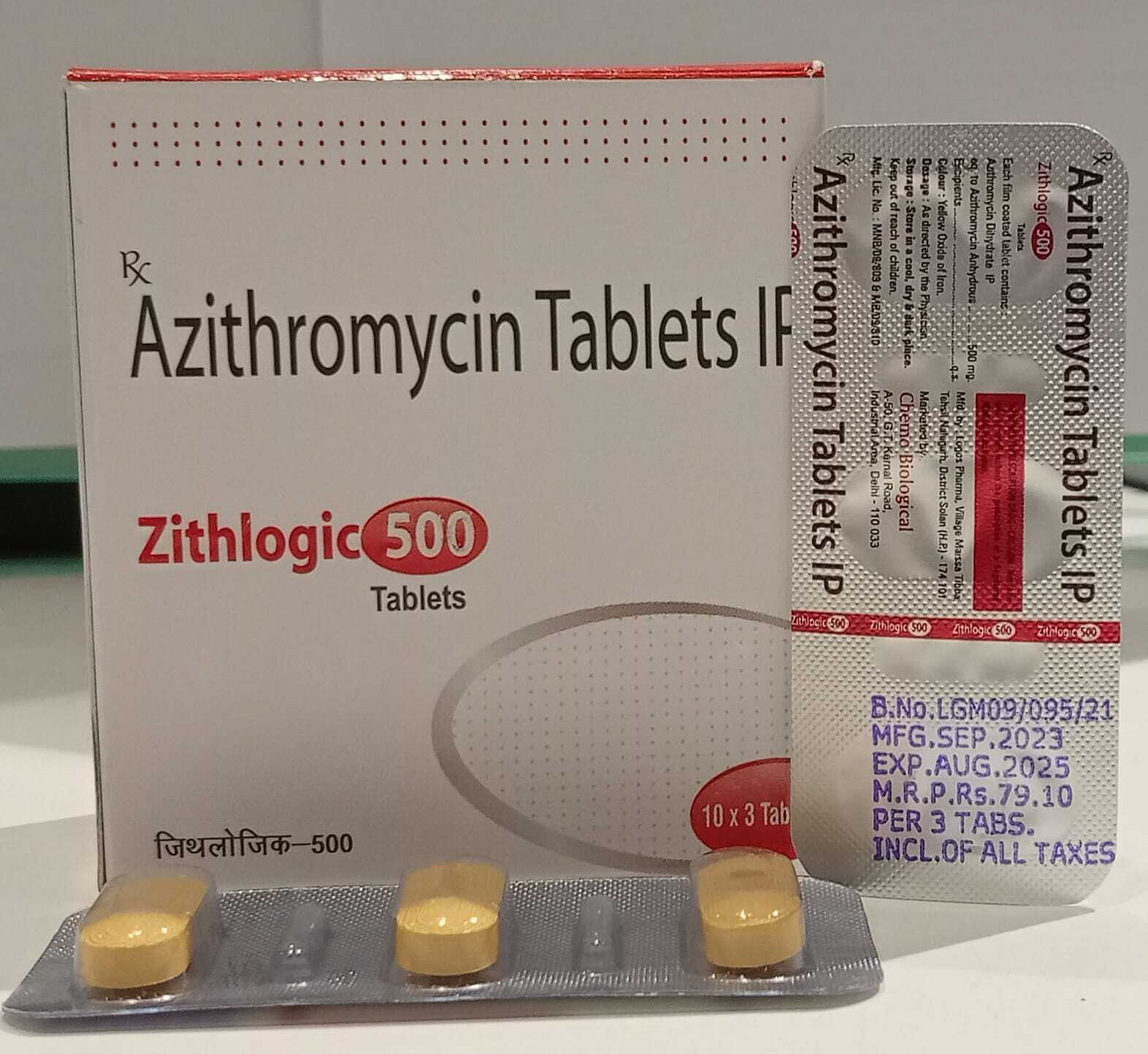 Azithromycin 500 Tablet - Expiration Date: 1.5 Year Years