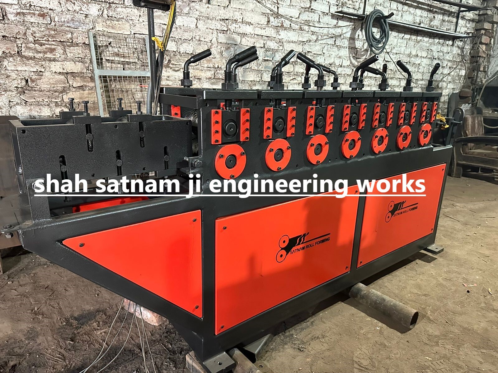 Semi-automatic Rolling Shutter Machine - Die Steel Material, Deep Gray And Orange Color | 1 Year Machine Warranty, 3 Years Rollers Warranty, Human Machine Interface Control System