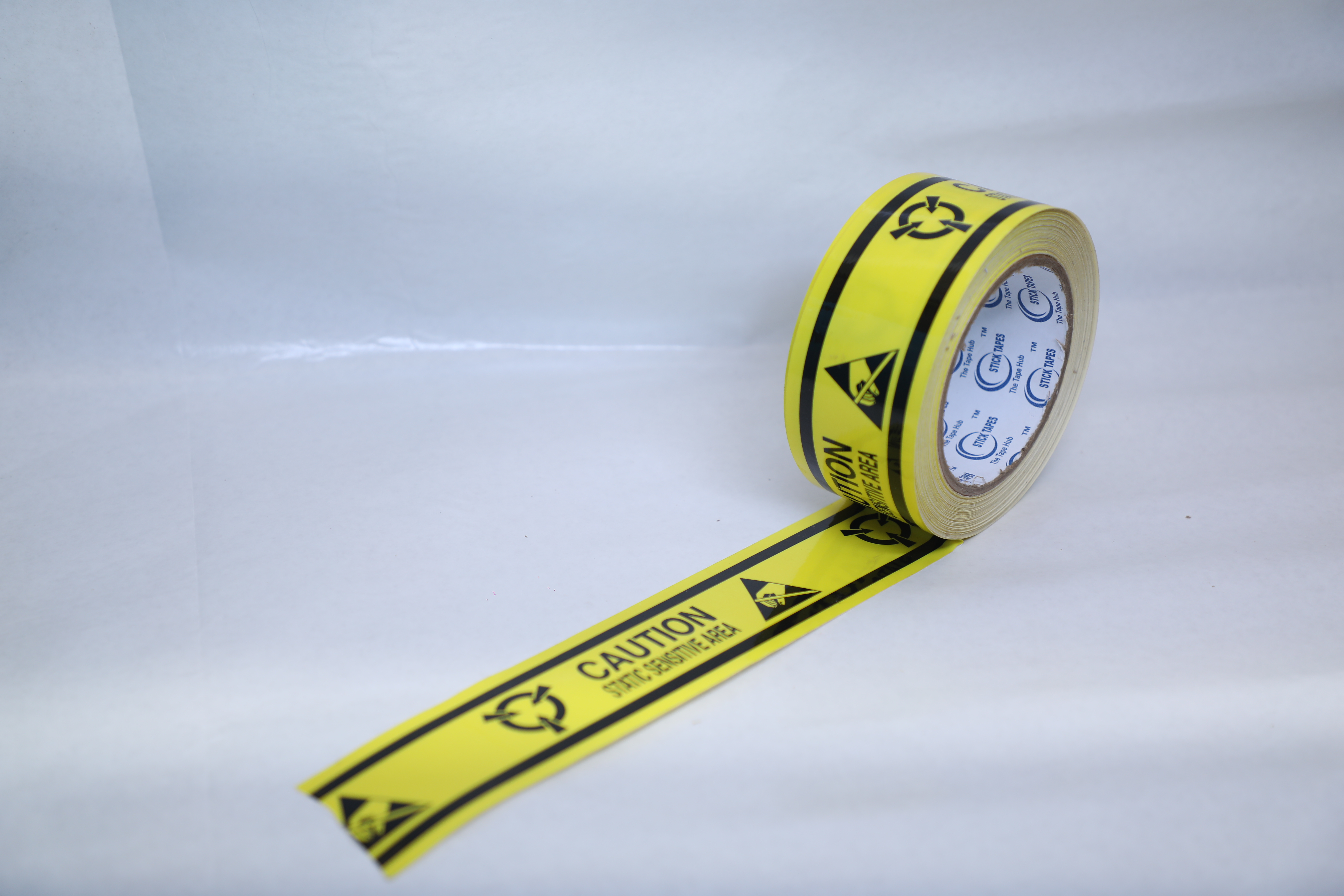 Esd Flooring Tape - Laminated Material, Single Sided, Yellow Color | Acrylic Adhesive, Heat-resistant, Pressure Sensitive