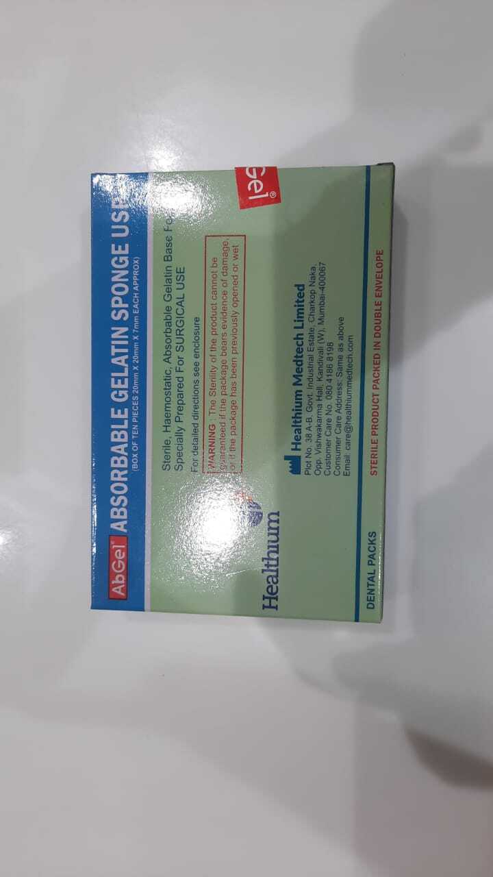 Absorbable Gelatin Sponge Usp - Physical Form: Capsules