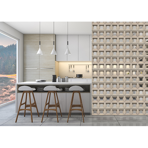 Three Layered Holo Square Pu Stone - Artificial Stone Type: Solid Surface
