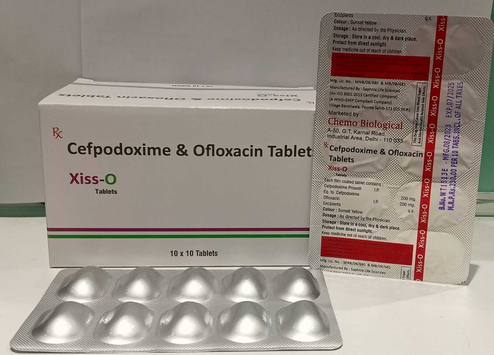 Cefpodoxime Proxetil 200 Mg + Ofloxacin 200 Mg