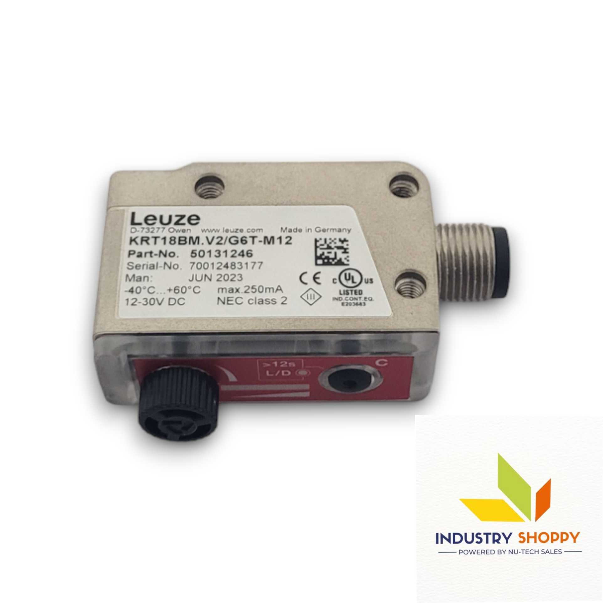 Leuze Krt18bm.v2/g6t-m12 Contrast Sensor