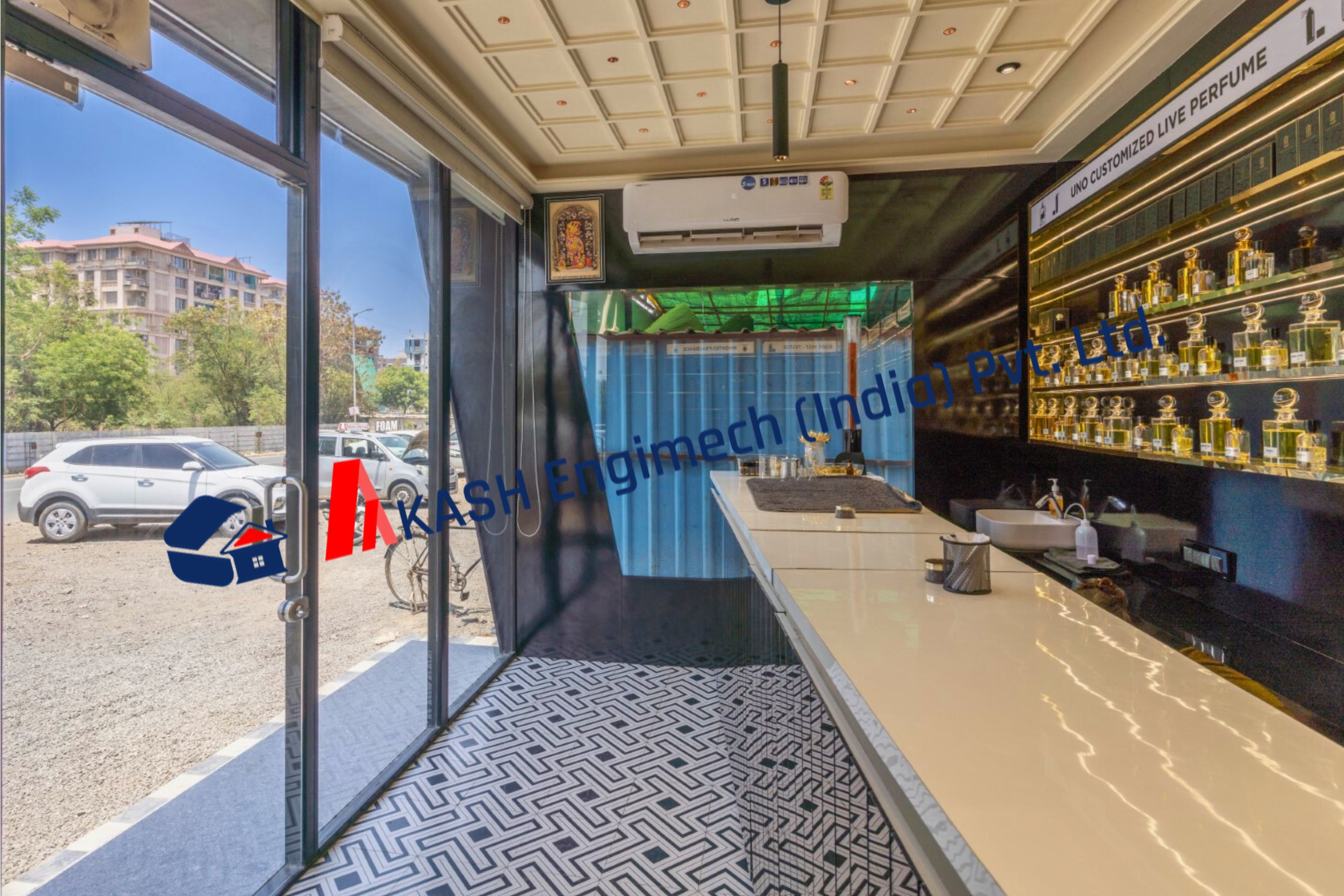 Container Prefabricated Shop - Industrial Standard Internal Dimensions | Versatile Container Design For Industrial Use