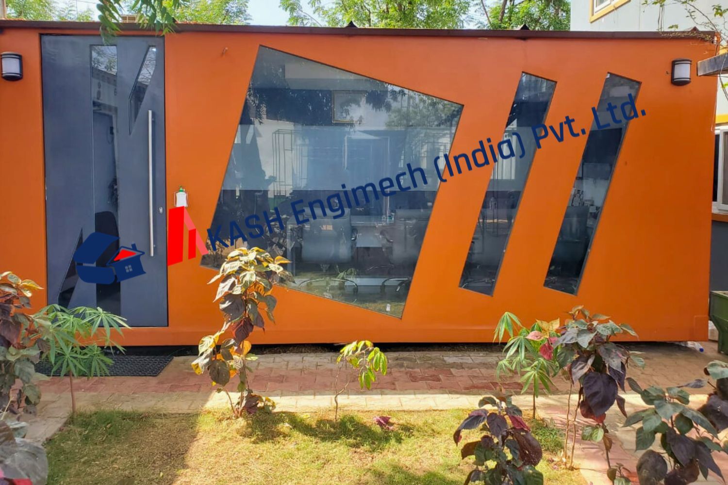 Mobile Office Container - Durable Steel Construction , Portable Workspace Solution For Remote Operations