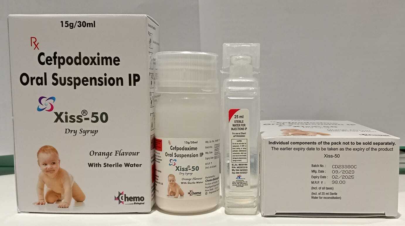Cefpodoxime Proxetil 50 Mg Per 5 Ml ( With Water)