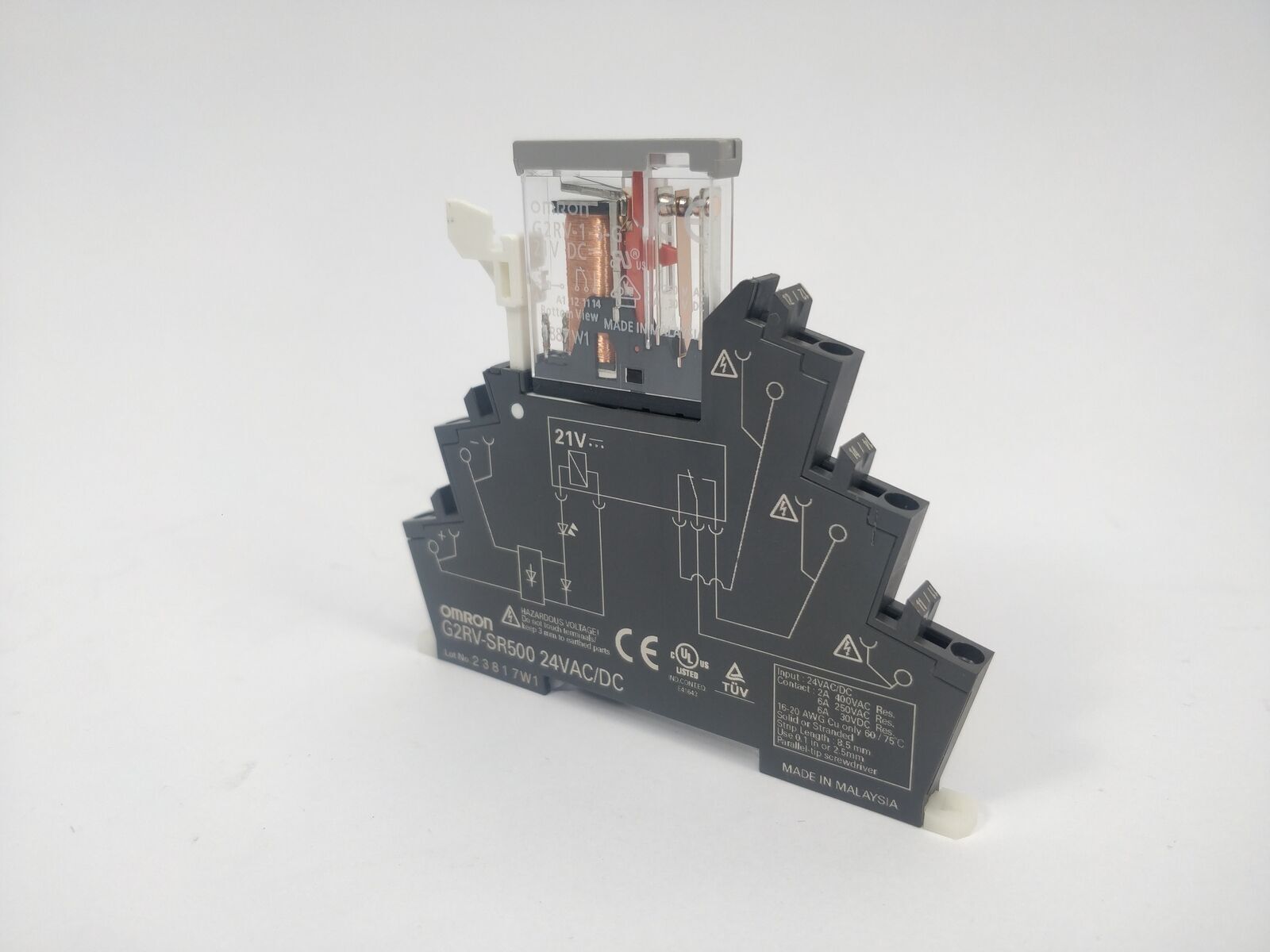 G2rv-1-s-g Dc21 Slim Relay - 24vdc Input Voltage, G2rv-sr700/500 Ac/dc Compatibility | Industrial Slim I/o Relay For Reliable Performance