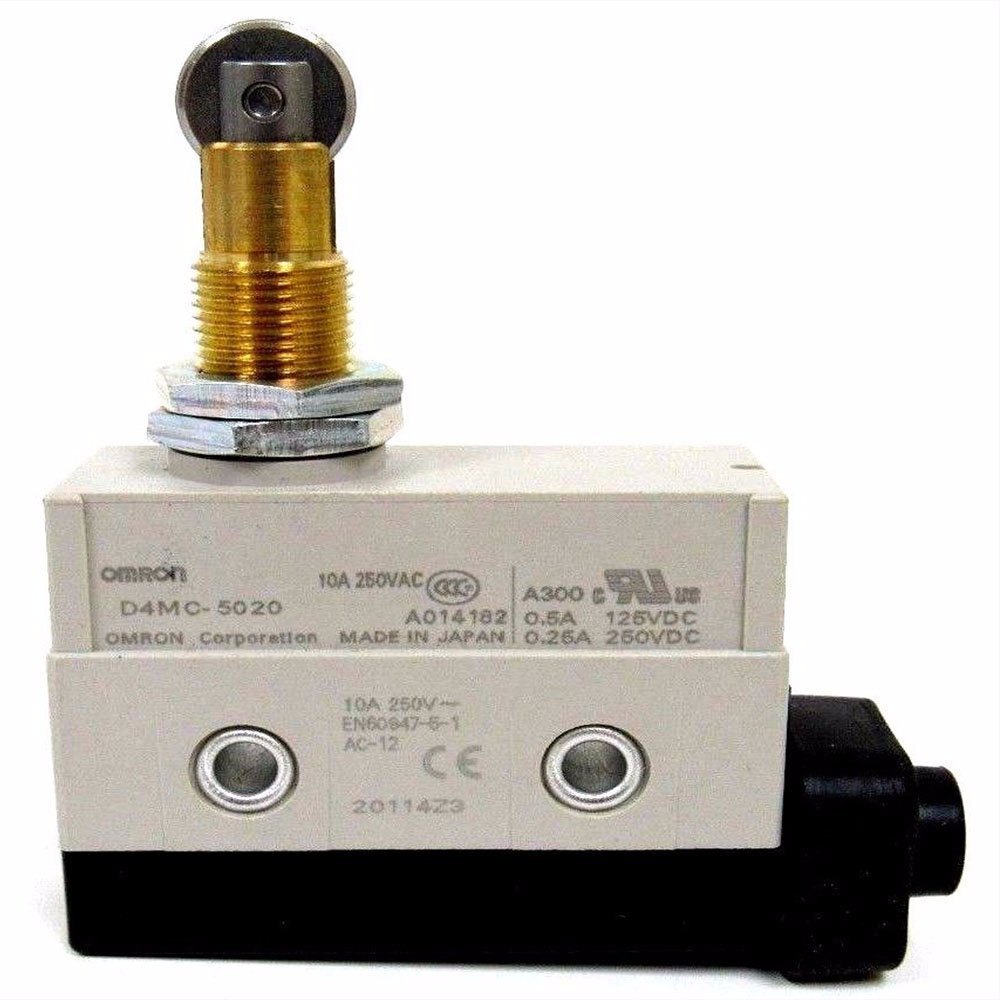 D4mc-5000 Limit Switch - Spdt, Enclosed Limit Switch, Ip67 Rating, Panel Mount Plunger, Side-mounting Capability | General Load Performance