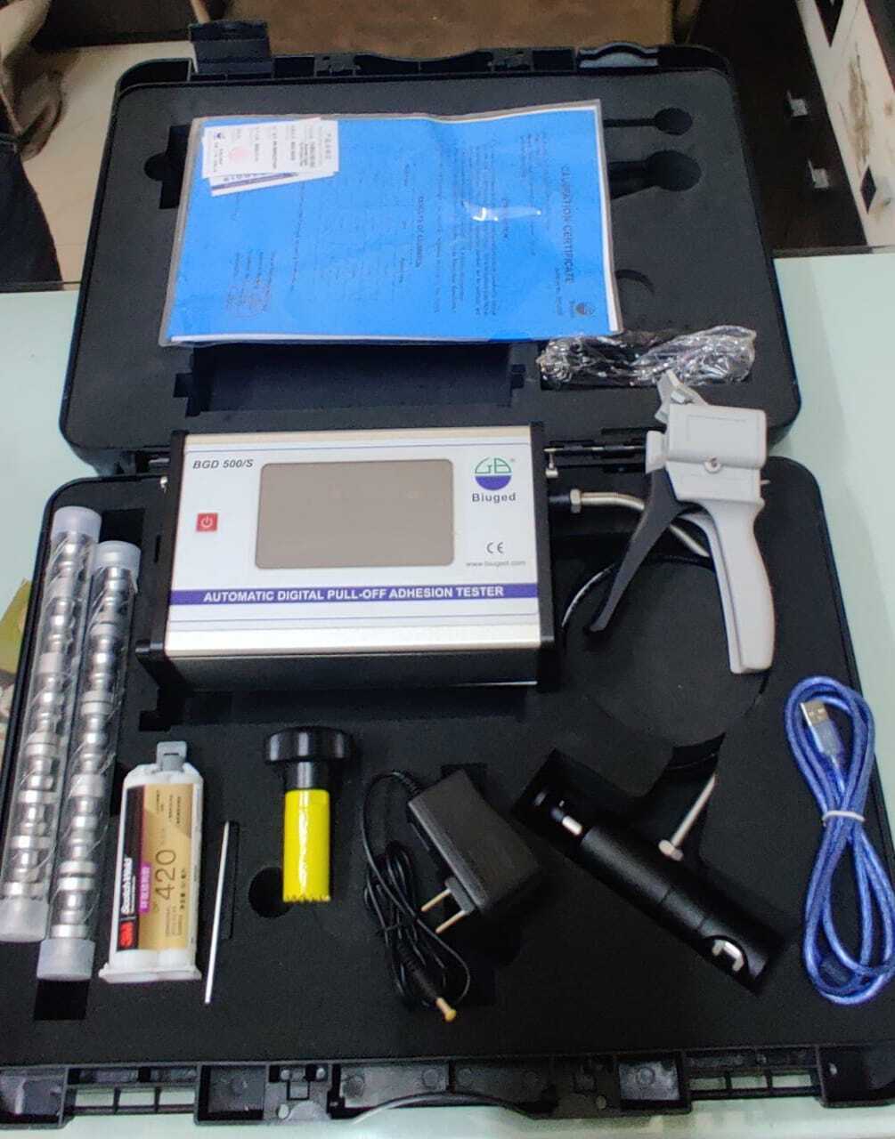 Digital Pull Of Adhesion Tester Dolly Tester - Color: Black And Silver