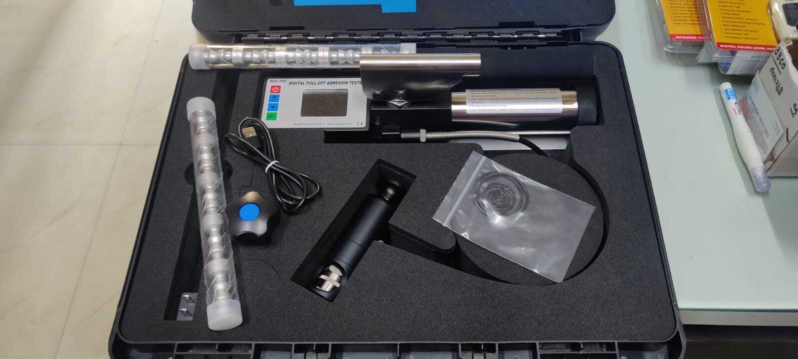 Digital Pull Of Adhesion Tester Dolly Tester - Color: Black And Silver
