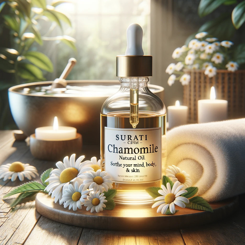 Purechamomile Natural Oil - 100% Organic Chamomile Extract, Calming Aroma For Stress Relief And Skin Nourishment