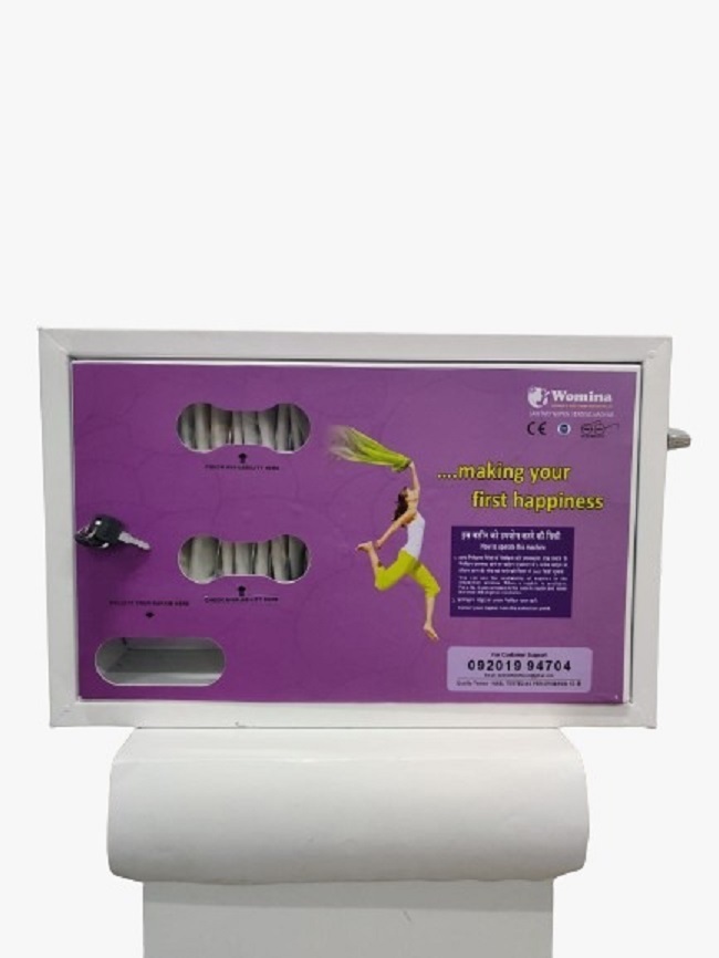 Manual Operated Sanitary Pad Vending Machine - Electric-powered, Portable & User-friendly Access For Public Facilities
