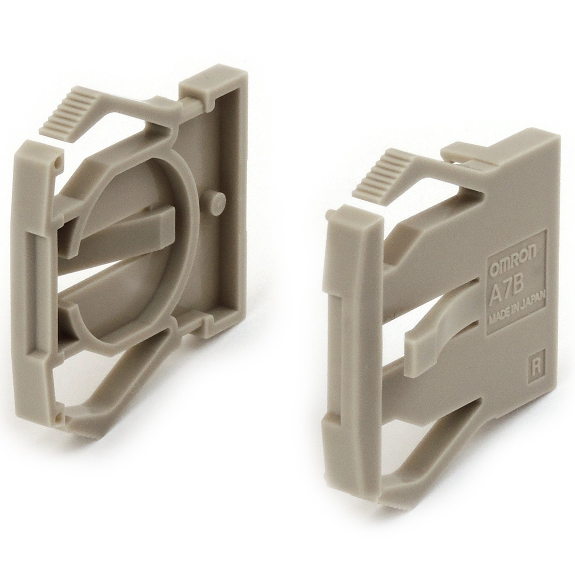 Omron Thumbwheel Switch (Accessories) A7b-m-1 - End Caps Pair For A7bs-1 & A7bl-1 Series | Light Black Color Left & Right Side Assembly
