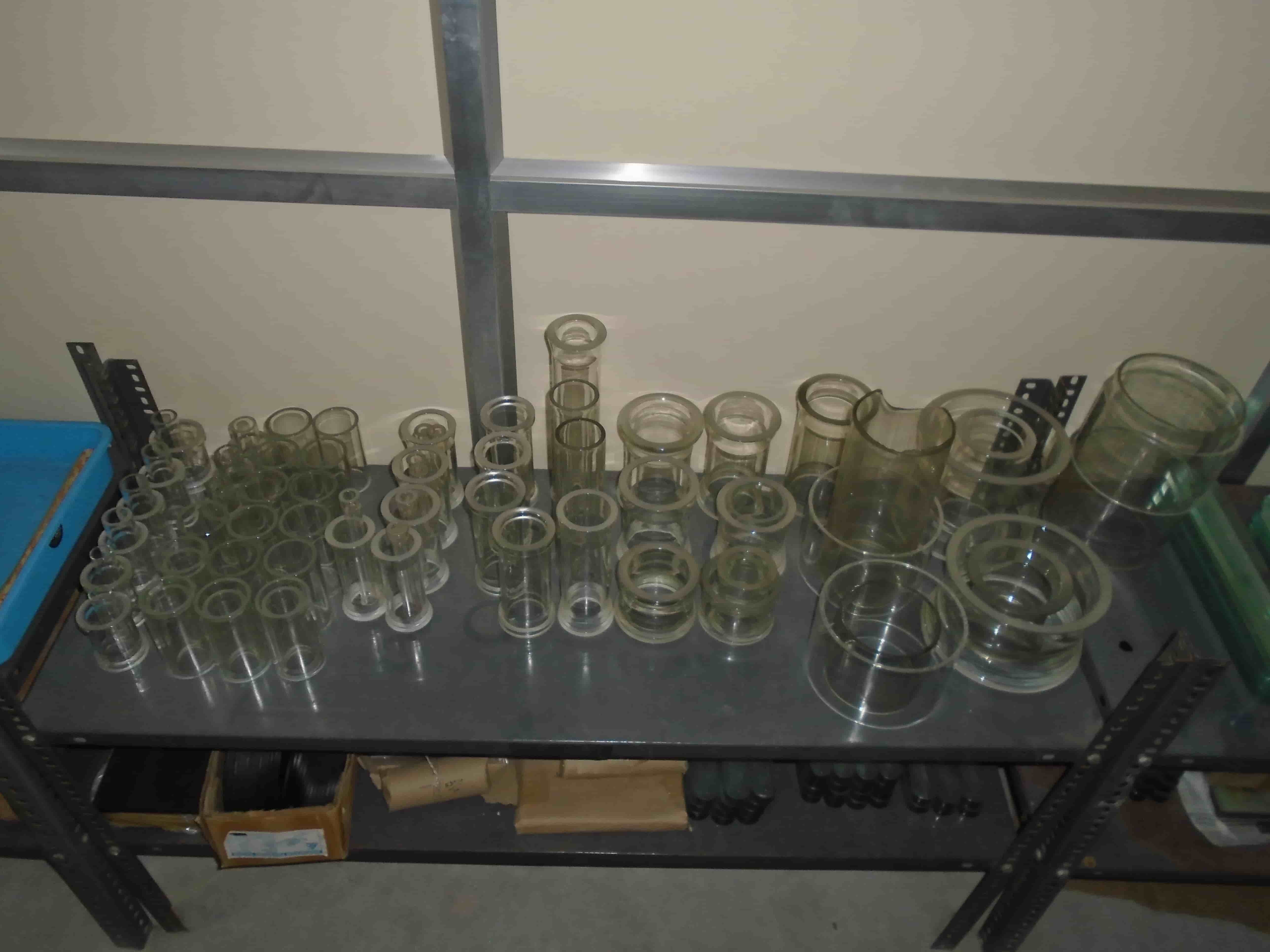 Clear White Glass Tubes