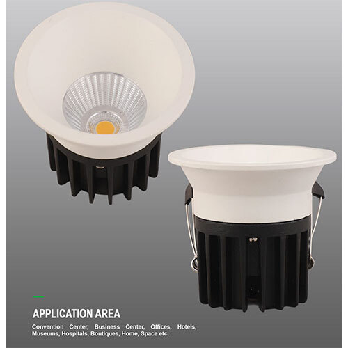 Lumonaire Led Cob Downlight - Aluminum Body, 130 Lumens Per Watt, All Cct Options Available, 2 Year Warranty | Perfect For Indoor Use In Rooms, Hotels, Offices