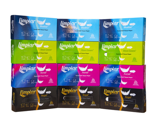Facial Tissue - Paper, 20x20 Cm, White, Highly Soft Feel, Disposable, Embossed Finish, Anti-bacterial, Lightweight, Highly Absorbent