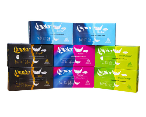 Facial Tissue - Paper, 20x20 Cm, White, Highly Soft Feel, Disposable, Embossed Finish, Anti-bacterial, Lightweight, Highly Absorbent