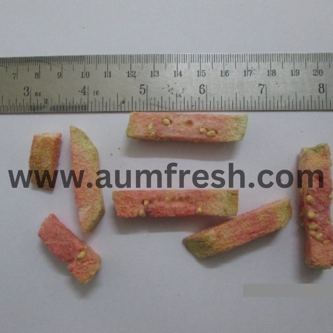 Freeze Dried Guava Pieces - Color: Green Red