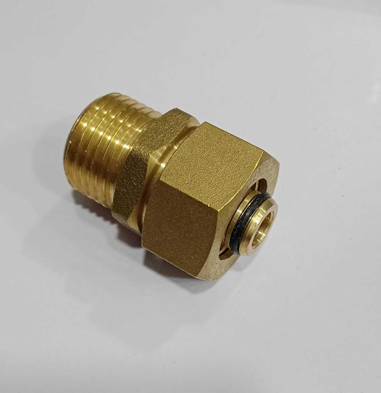 1216 Male Union Jdl Gold - Brass, 1/2", Male Connection | Forged Design For Gas Medium, Durable And High-quality Industry Standard